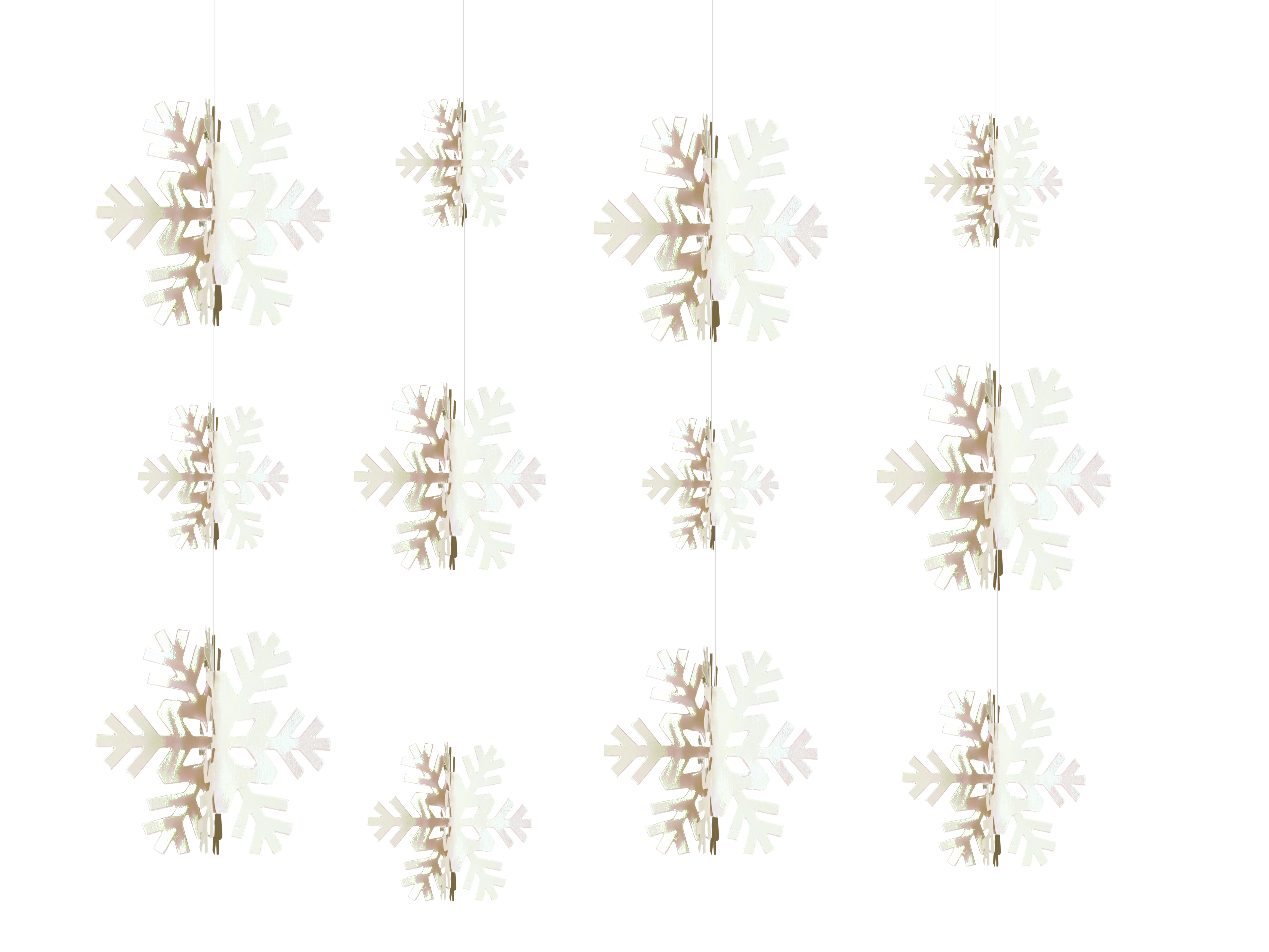 Snowflakes Paper Decor - Rainbow