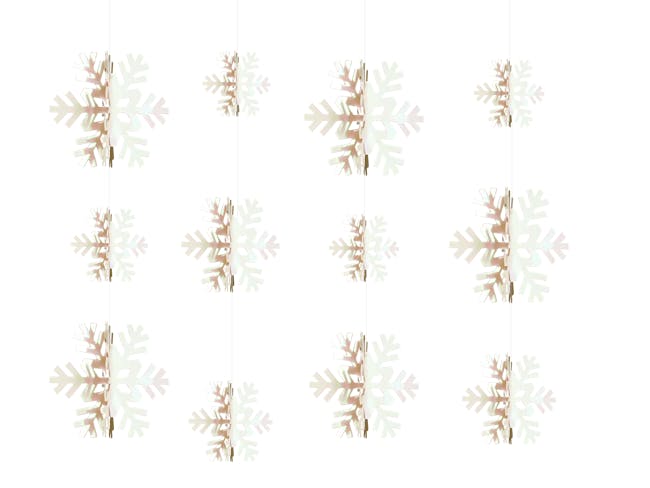 Snowflakes Paper Decor - Rainbow - 3