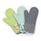 Farmhouse Silicone Oven Mitts - Green - 1