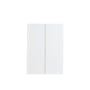 Fikk 2 Door Tall Cabinet - White - 0