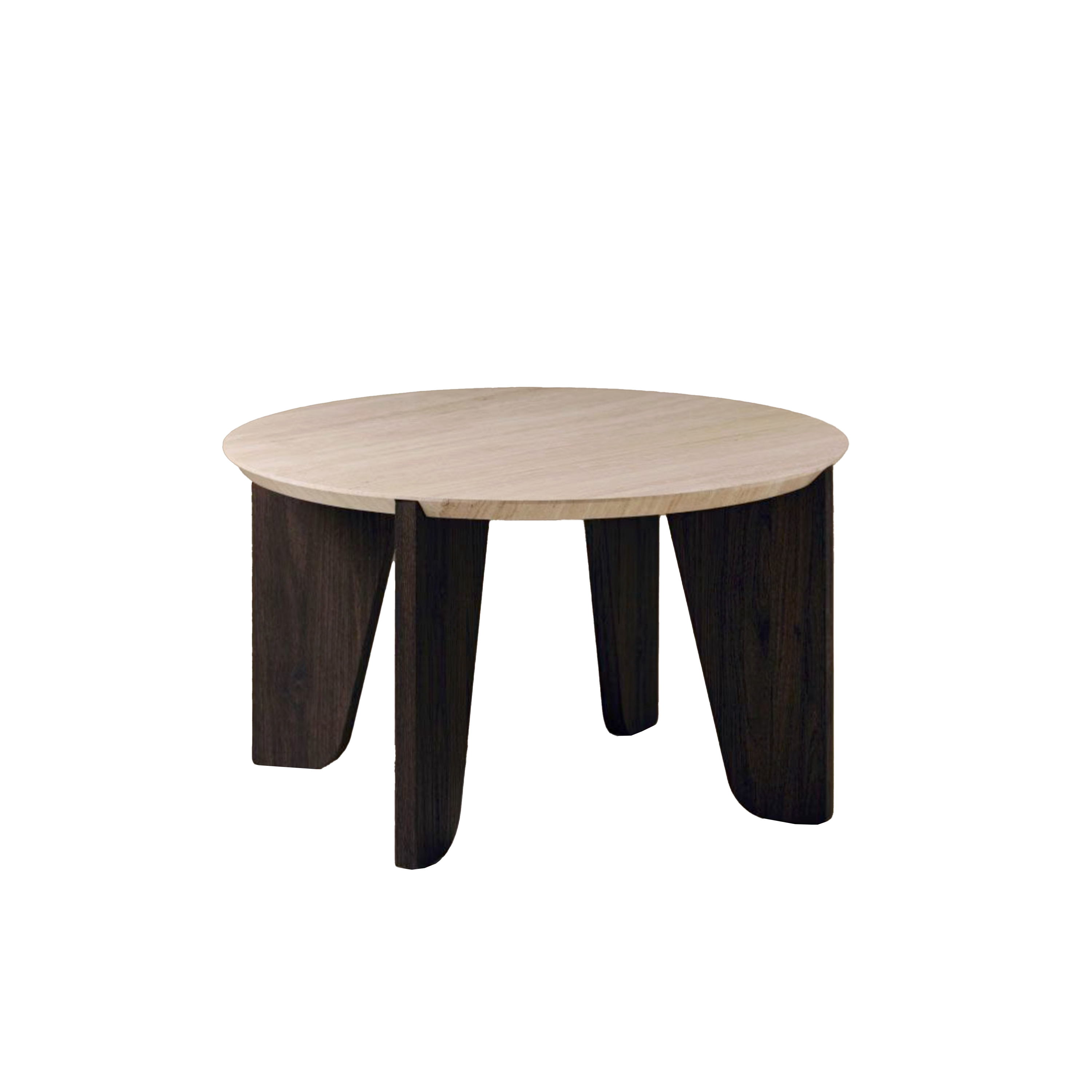 Collie Round Coffee Table 0.8m - Antique Brown