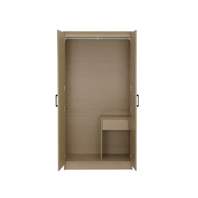 Fince 2 Door Wardrobe 0.9m - Oak - 2