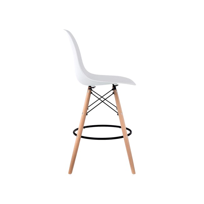 (As-is) Oslo Low Bar Chair - White - 6
