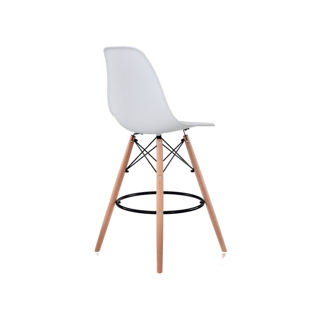 (As-is) Oslo Low Bar Chair - White - 7