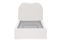 Lyra Super Single Bed - White Boucle (frame only)