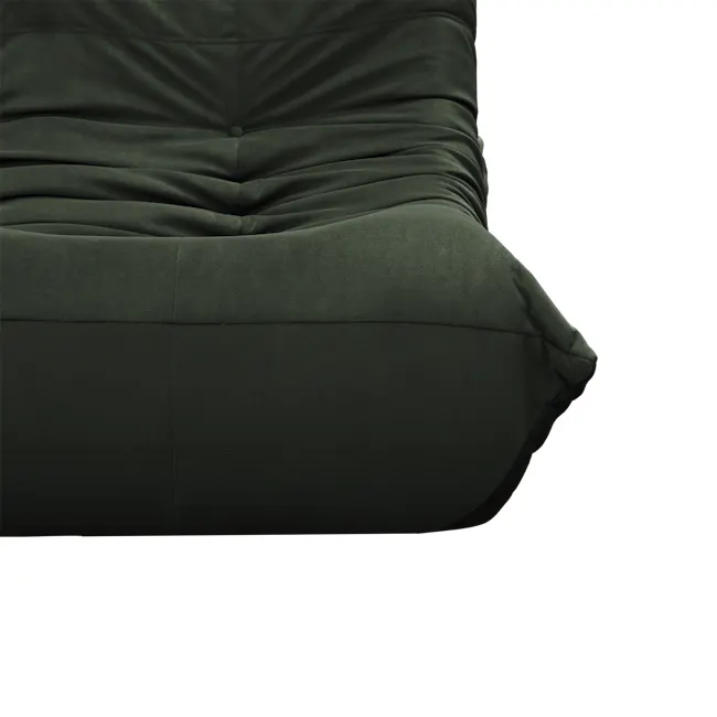 Hayward 3 Seater Low Sofa - Moss Green (Velvet) - 11