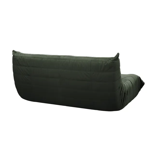 Hayward 3 Seater Low Sofa - Moss Green (Velvet) - 5