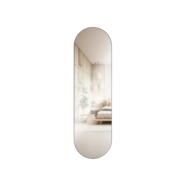 Hubba Pill Standing Wall Mirror 45x157 cm - Titanium - 1