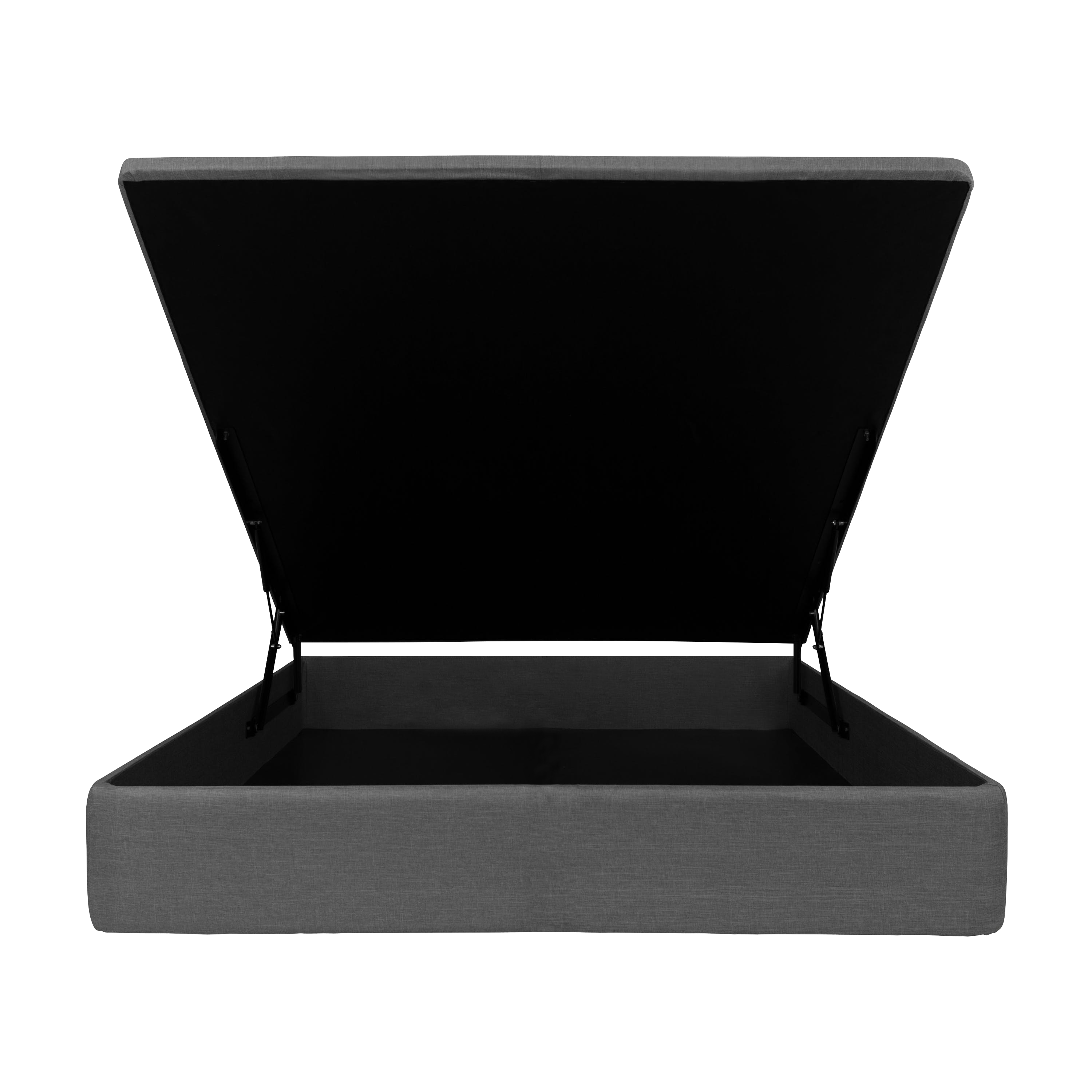 ESSENTIALS Queen Storage Bed Grey (Fabric), HV Basic Beds & Bedroom