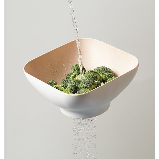 OMMO Diga Salad Bowl with Strainer- Mint - 2