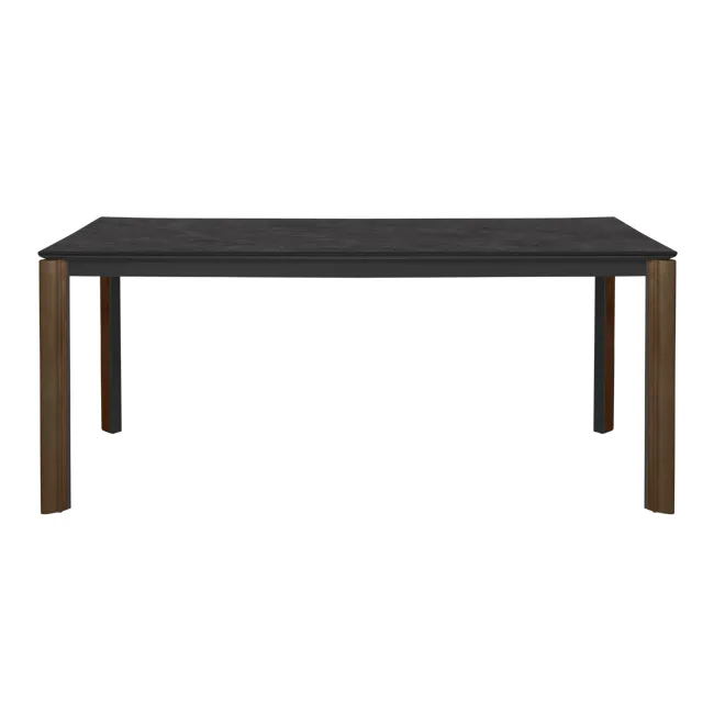 Nelson Dining Table 1.8m - Dark Slate (Sintered Stone) - 2 - Dark wood table, minimalist design, modern aesthetic, sleek