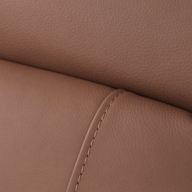 Clyde Armless Unit - Pecan Brown (Genuine Leather) - 3