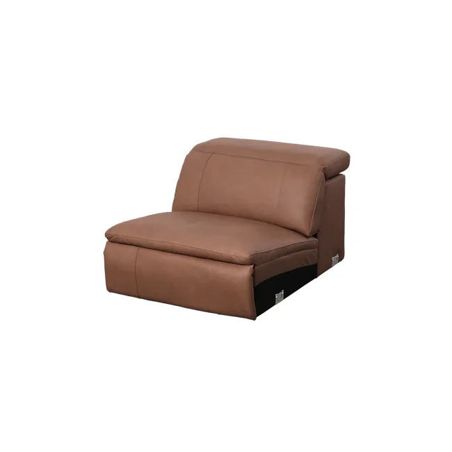 Clyde Armless Unit - Pecan Brown (Top Grain Leather) - 2