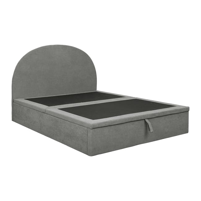 Aspen Queen Storage Bed - Midnight Grey - 4