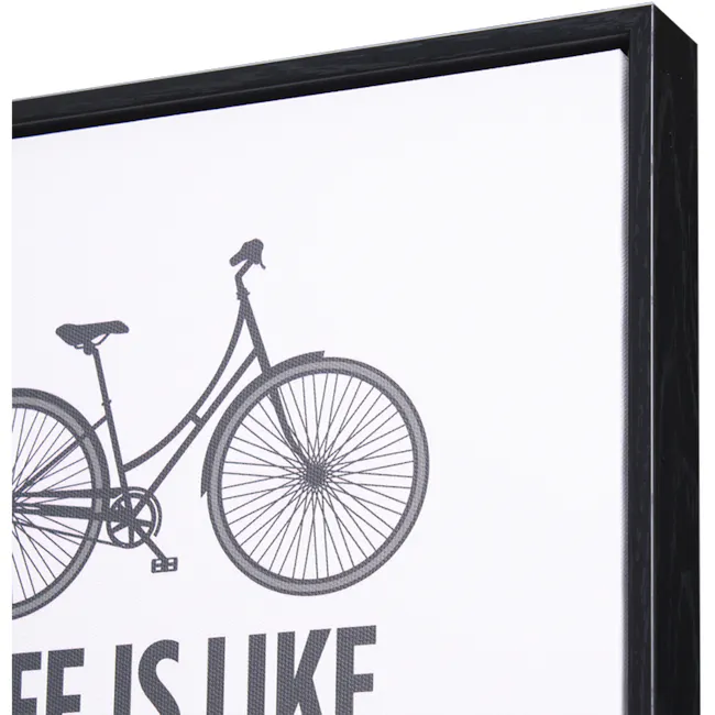 Bicycle Inspirational Quote Wall Framed Canvas 30 x 40 cm - 4