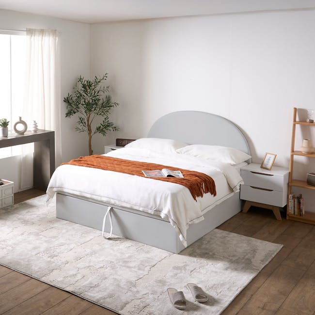 Aspen Super Single Storage Bed - Light Grey (Pet Friendly) - 4