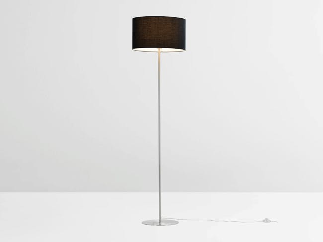 Reese Floor Lamp - Black, Nickel - 4