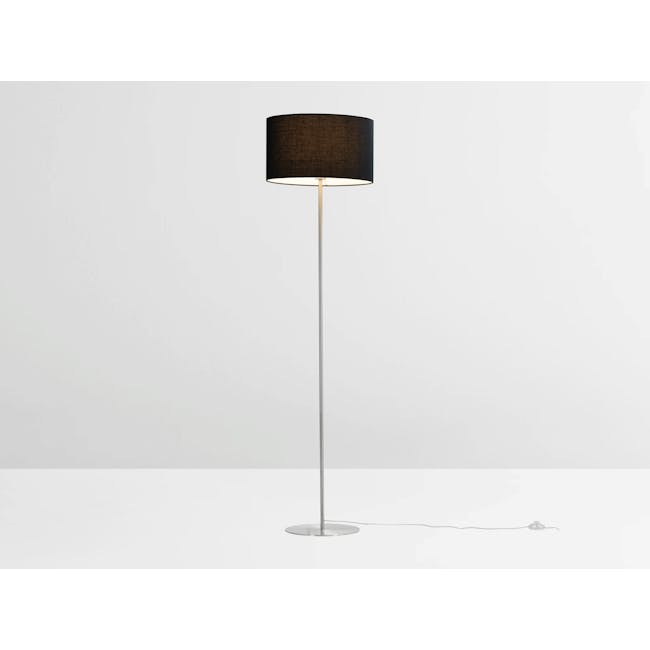Reese Floor Lamp - Black, Nickel - 3
