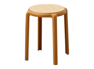 Alaska Stackable Stool - Mustard