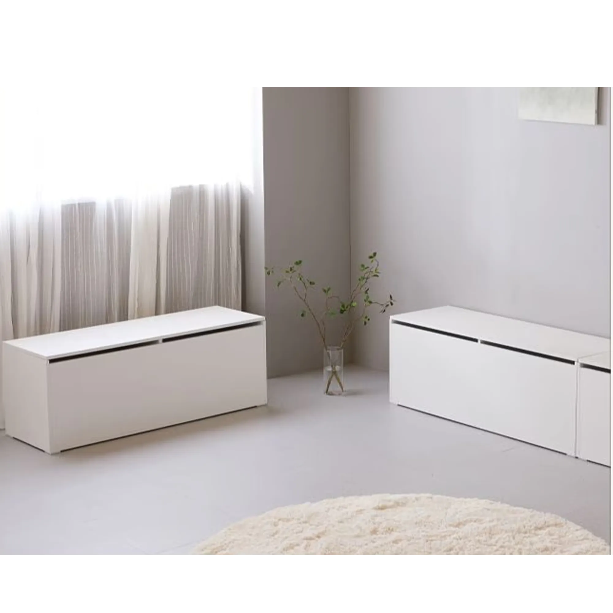 (As-is) Benno Modular Storage Bench 1.2m - White Walnut - 4 - 13