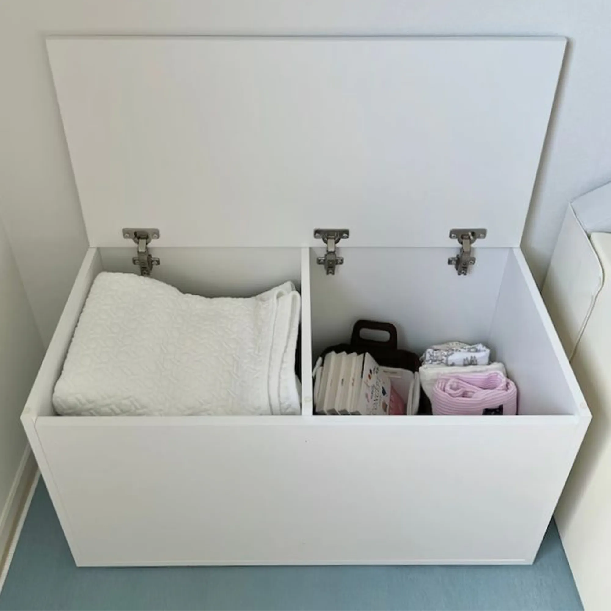 (As-is) Benno Modular Storage Bench 1.2m - White Walnut - 4 - 21