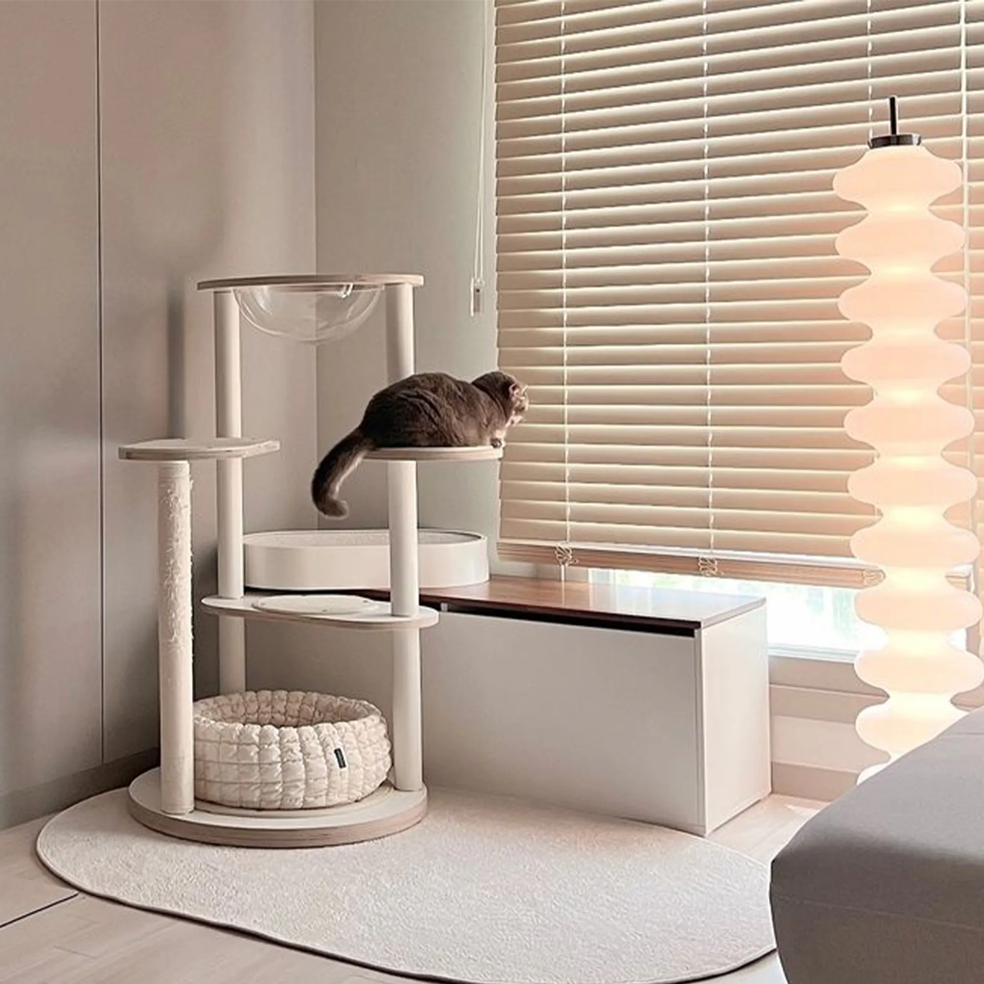 (As-is) Benno Modular Storage Bench 1.2m - White Walnut - 4 - 7