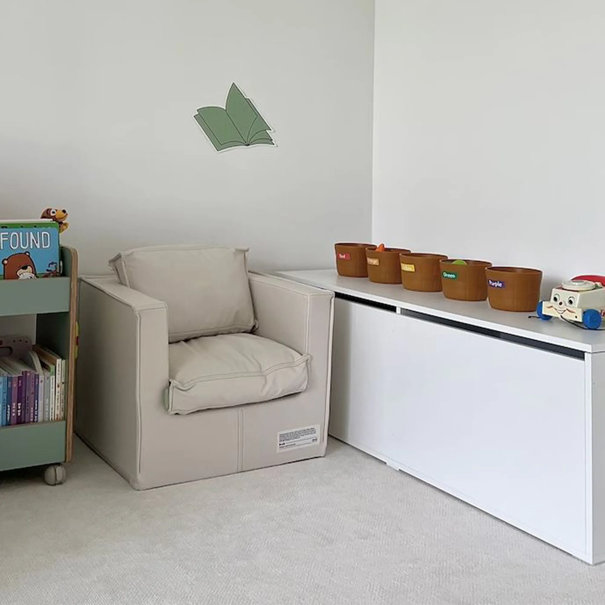 (As-is) Benno Modular Storage Bench 1.2m - White Walnut - 4 - 11