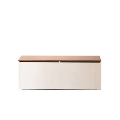 Benno Modular Storage Bench 1.2m - White Walnut, Benno by HipVan | HipVan