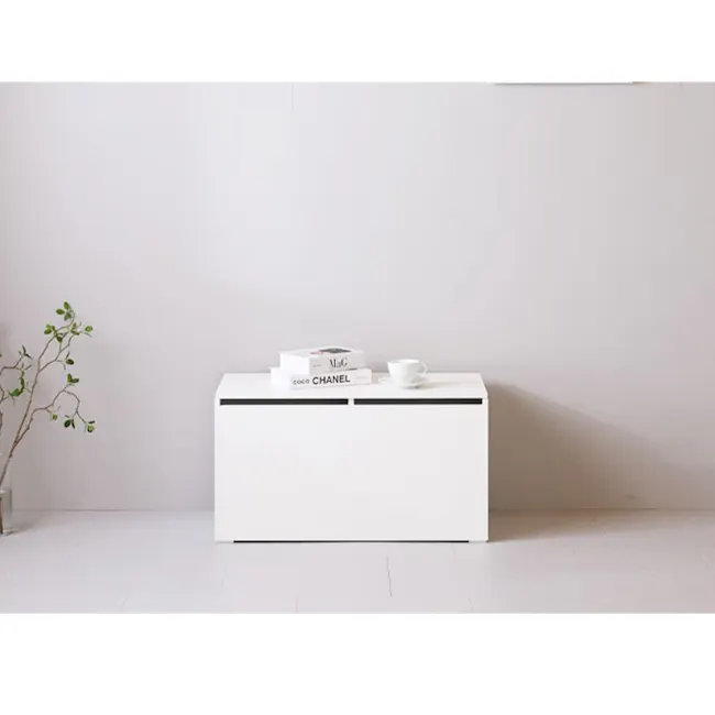 Benno Modular Storage Bench 1.2m - White Walnut - 17