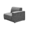 Milan 3 Seater Corner Extended Sofa - Lead Grey (Faux Leather) - 7