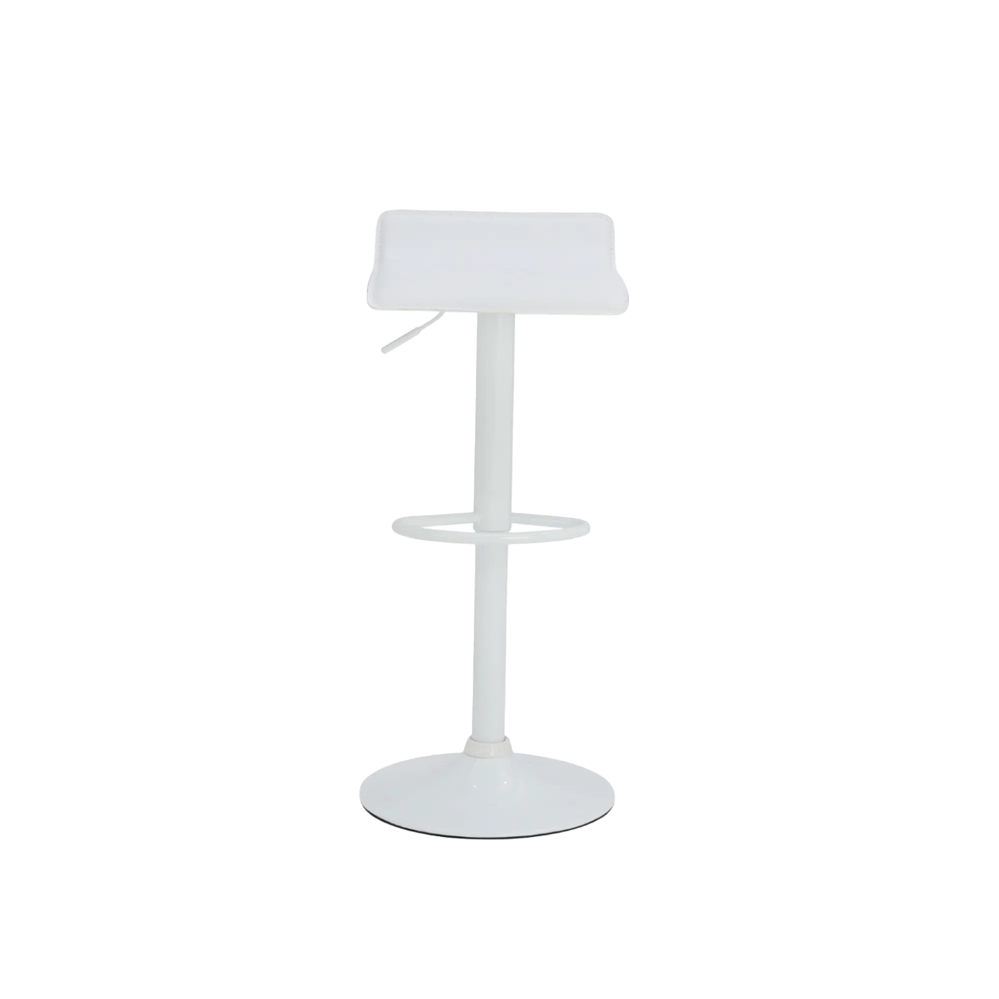 (As-is) Nia Bar Stool - White (Faux Leather) - 7