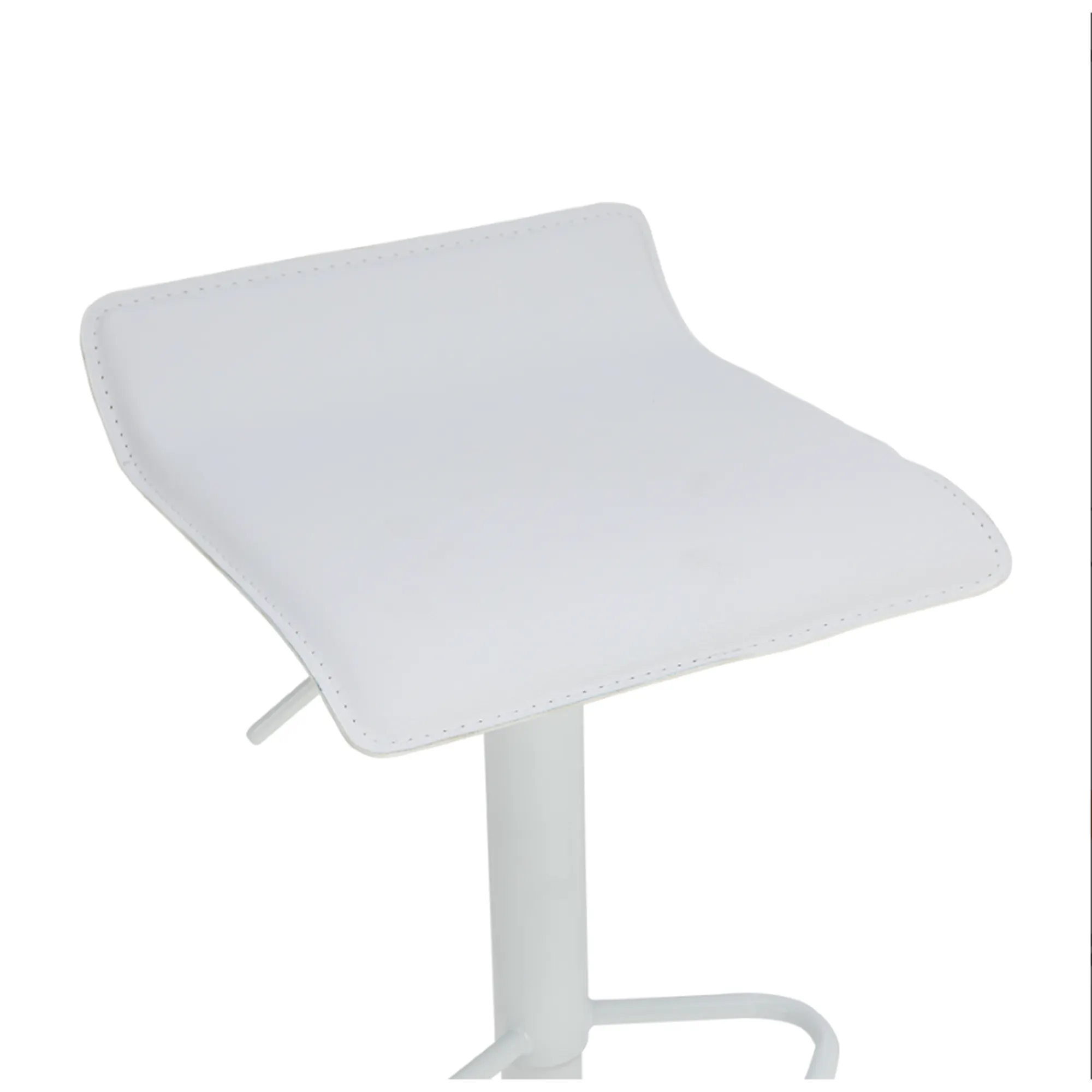(As-is) Nia Bar Stool - White (Faux Leather) - 9