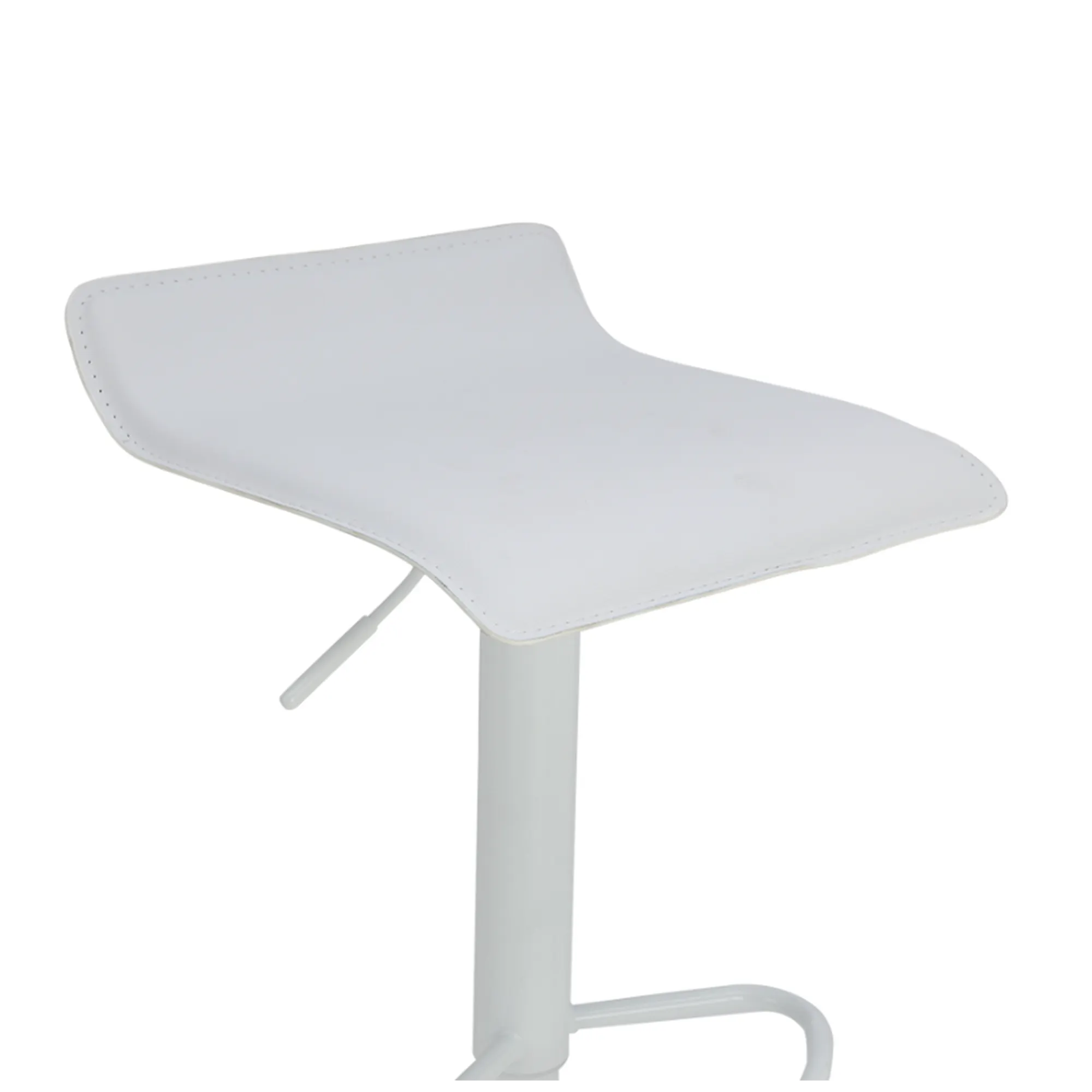 (As-is) Nia Bar Stool - White (Faux Leather) - 13