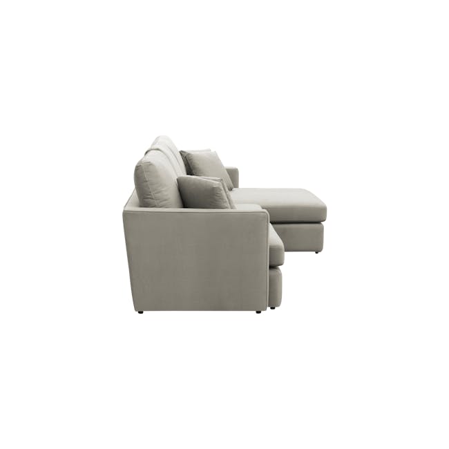 Ashley L-Shaped Lounge Sofa - Nest Beige (Scratch Resistant Fabric) - 4