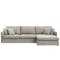 Ashley L-Shaped Lounge Sofa - Nest Beige (Scratch Resistant Fabric)