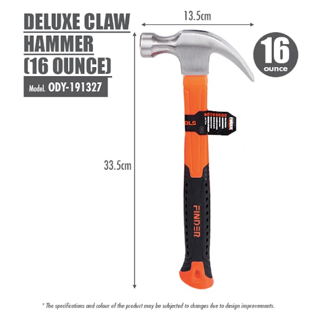 FINDER Deluxe Claw Hammer (2 Sizes) - 7