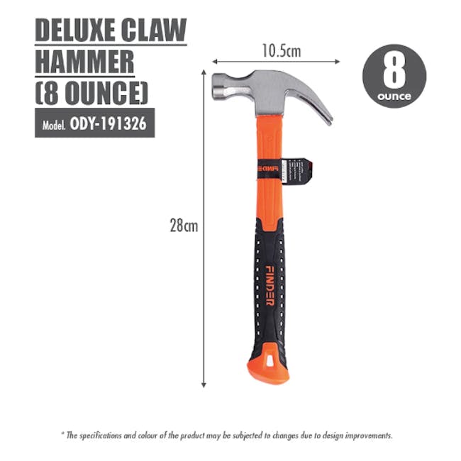 FINDER Deluxe Claw Hammer (2 Sizes) - 8