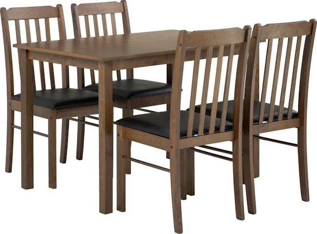 Faye Dining Table 1.1m with 4 Faye Chairs - Cocoa - 6