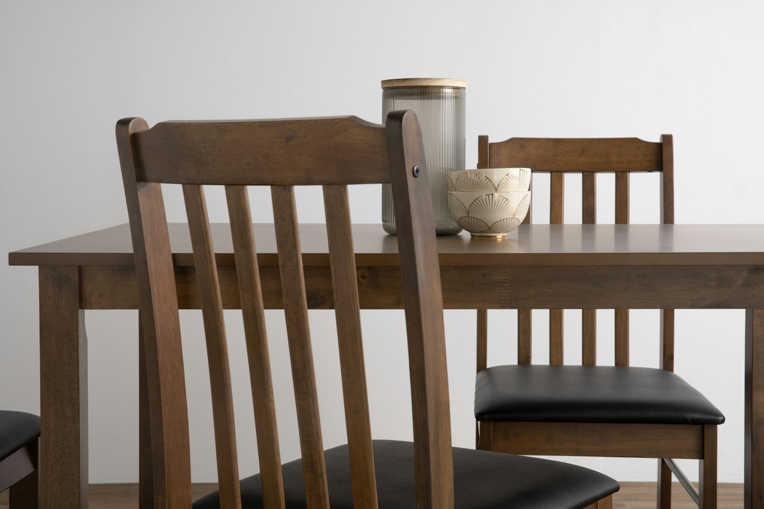 Faye Dining Table 1.1m with 4 Faye Chairs Cocoa, HV Basic Dining