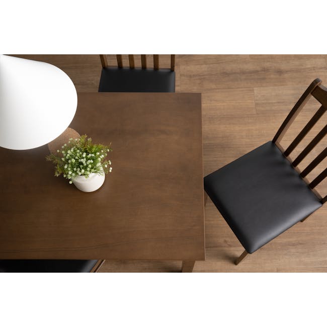 Faye Dining Table 1.1m with 4 Faye Chairs - Cocoa - 5