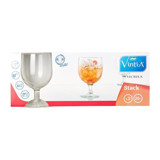 Stackable Wine Glass 25cl (Set of 3) - 3