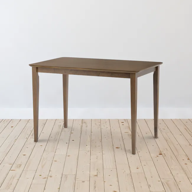 Charmant Dining Table 1.1m - Cocoa - 7 - Wooden table, minimalist design, simple structure, light wooden floor, natural wood