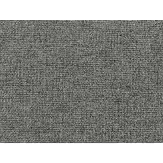 Agatha 3 Seater Sofa - Granite Grey - 11 - Gray textured fabric, Fine knit pattern, Industrial-style carpet, Modern