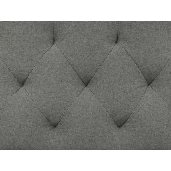 Agatha 3 Seater Sofa - Granite Grey - 10 - Elegant tufted upholstery design, Classic tufted upholstery texture, Modern