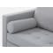 Nolan 3 Seater Sofa in Slate (Fabric) with Vezel Lounge Chair in Oak, Russett - 8