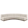 Cosmo 2 Seater Sofa Unit - White Boucle (Spill Resistant) - 10