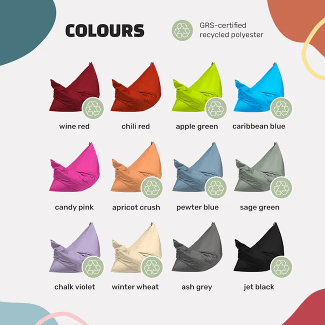 Doob Large Plopsta' - Winter Wheat (Water Repellent) - 14 - wine red, chili red, apple green, Caribbean blue, candy pink