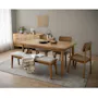 Toronto Extendable Dining Table 1.6m-2m with Toronto Bench 1.5m and 2 Toronto Cushioned Dining Chairs - 7