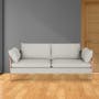 (As-is) Astrid 3 Seater Sofa - Oak, Ivory - 3