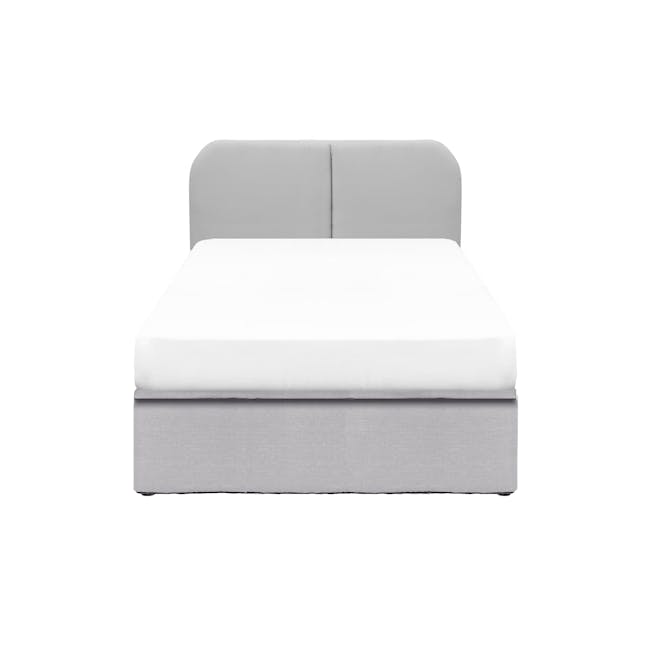 Nolan Single Storage Bed - Silver Fox - 0